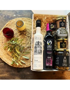 Estuches Regalo Olivar de Quesada Picual + Oro de Bailén Frantoio + 2 Paté de Perdiz/ Ciervo +
Ciervo en Orza 2