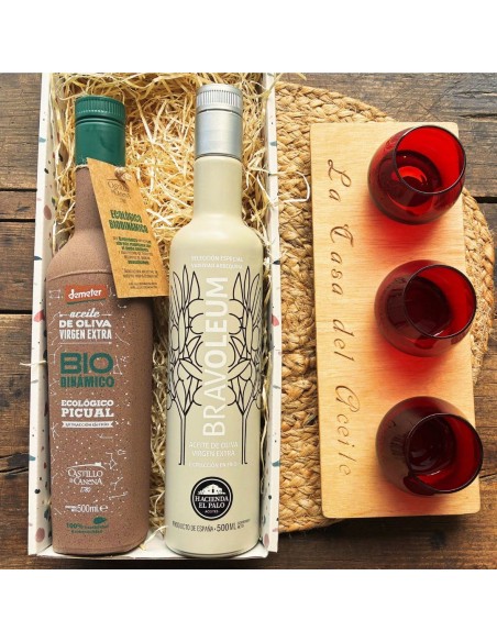 Estuches Regalo Castillo de Canena Ecológico + Bravoleum Arbequina