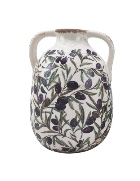JARRON ACEITUNAS GRANDE DE CERAMICA - Decoración de cerámica