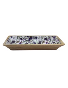 Bandeja Honda Aceitunas de madera - Decoración Rústica