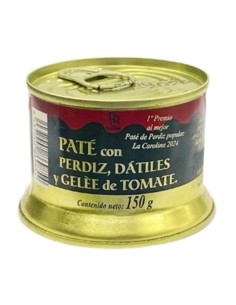 PATE DE PERDIZ DATILES Y GELEE TOMATE 150GR