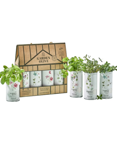 Estuche aceites de oliva virgen extra Garden Olive Nobleza del Sur