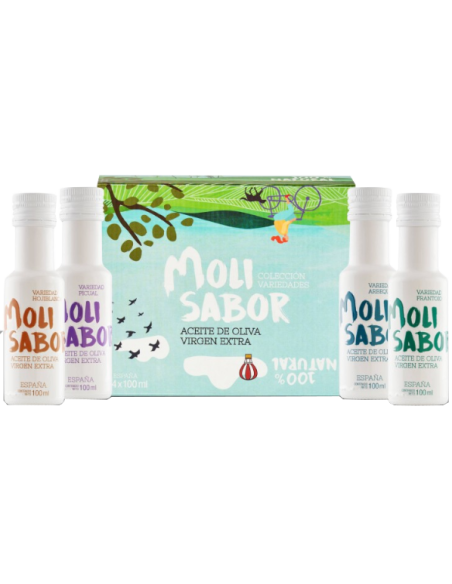 MOLISABOR Kit de Cata 4 botellas de 100 ml - Aceite de Oliva