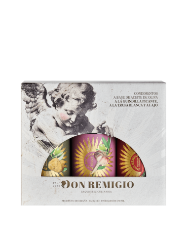 Don Remigio Pack 3 Aceites Aromatizados 250 ml - AOVE Don Remigio