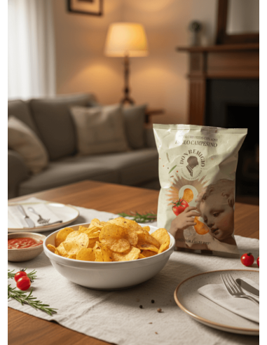 Patatas Fritas con Aceite de Oliva 100% - Estilo campesino