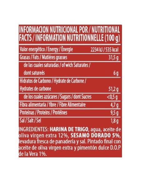 Regañá Gourmet Pimentón 200gr. - Productos Gourmet