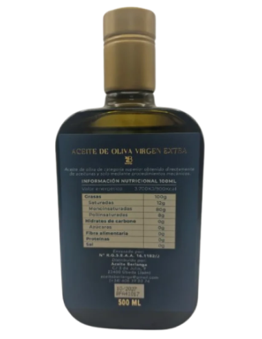 Berlanga Cosecha Temprana Picual Edición Especial 500ml - AOVE