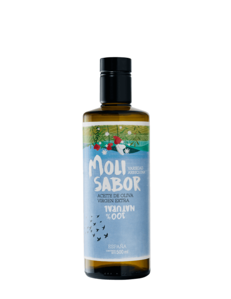 Molisabor 500ml - AOVE Arbequina -  Aceite de Oliva Virgen Extra