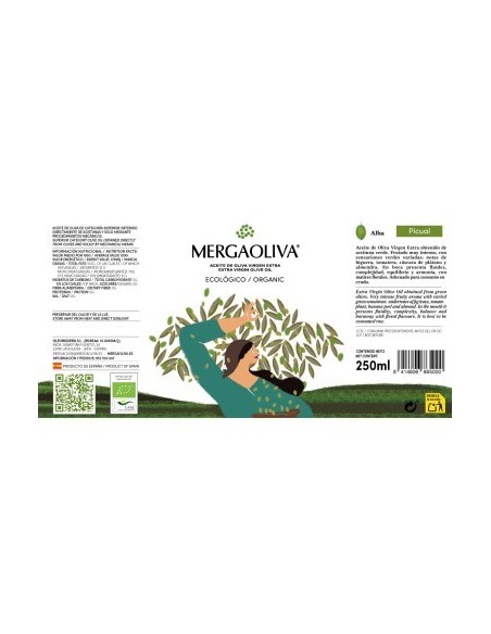 Mergaoliva Picual ALBA ECOLÓGICO Lata 250ml - AOVE