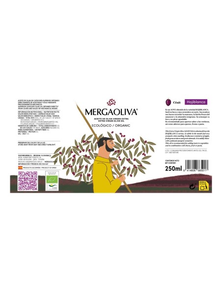 Mergaoliva Picual ALBA ECOLÓGICO Lata 250ml - AOVE