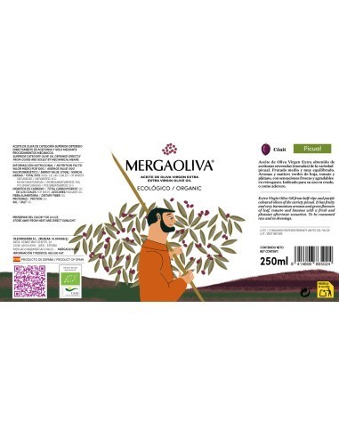Mergaoliva Picual ALBA ECOLÓGICO Lata 250ml - AOVE