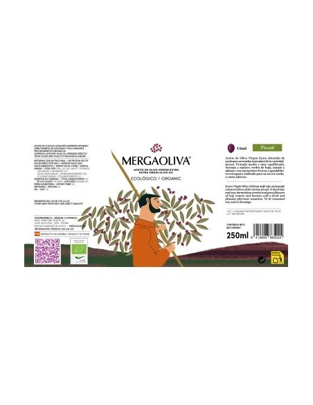 Mergaoliva Picual ALBA ECOLÓGICO Lata 250ml - AOVE